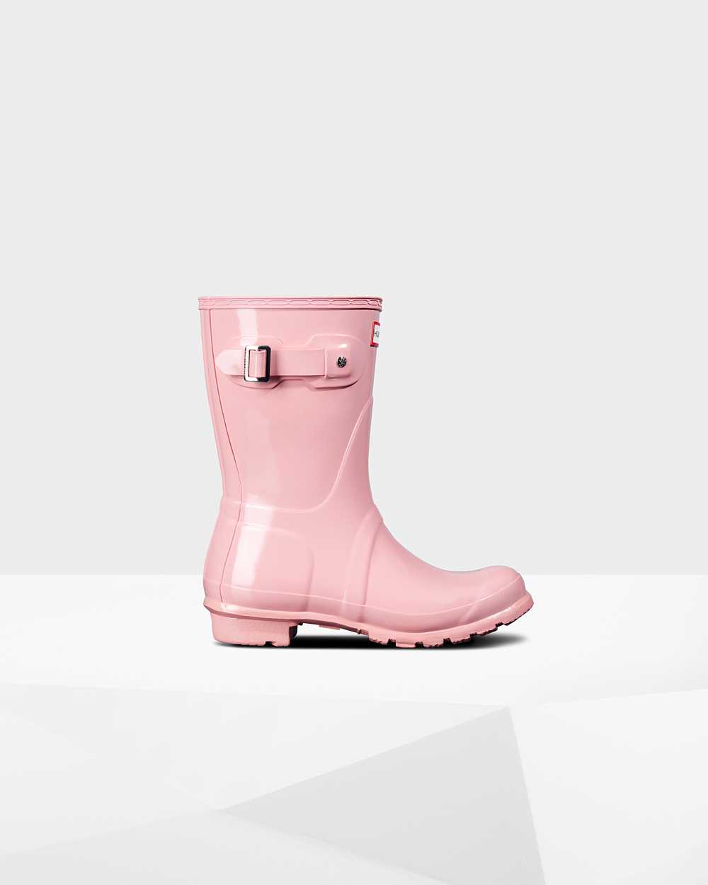 Botas De Agua Mujer - Hunter Original Short Gloss Mid-Calf Rosas - XUTLJG-069 - Rosas